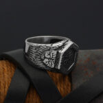 Bague vegvisir boussole viking runique