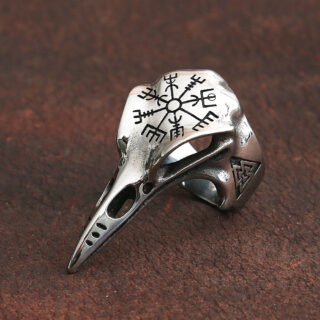 Bague viking l'Omniscience d'Odin vegvisir