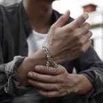 Bracelet argenté viking