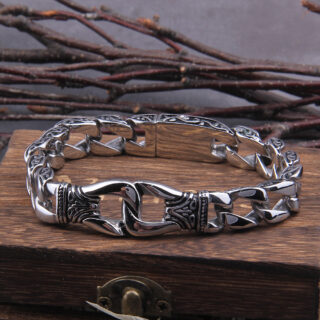 Bracelet viking en acier