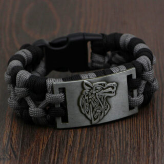 Bracelet viking loup nordique