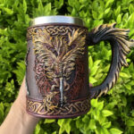 Chope Viking dragon Cracheur de Feu