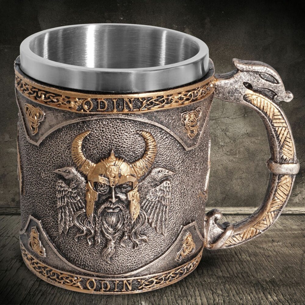 Chope Viking tankard des Yeux d'Odin