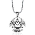 Collier Rune Valknut Viking pouvoir