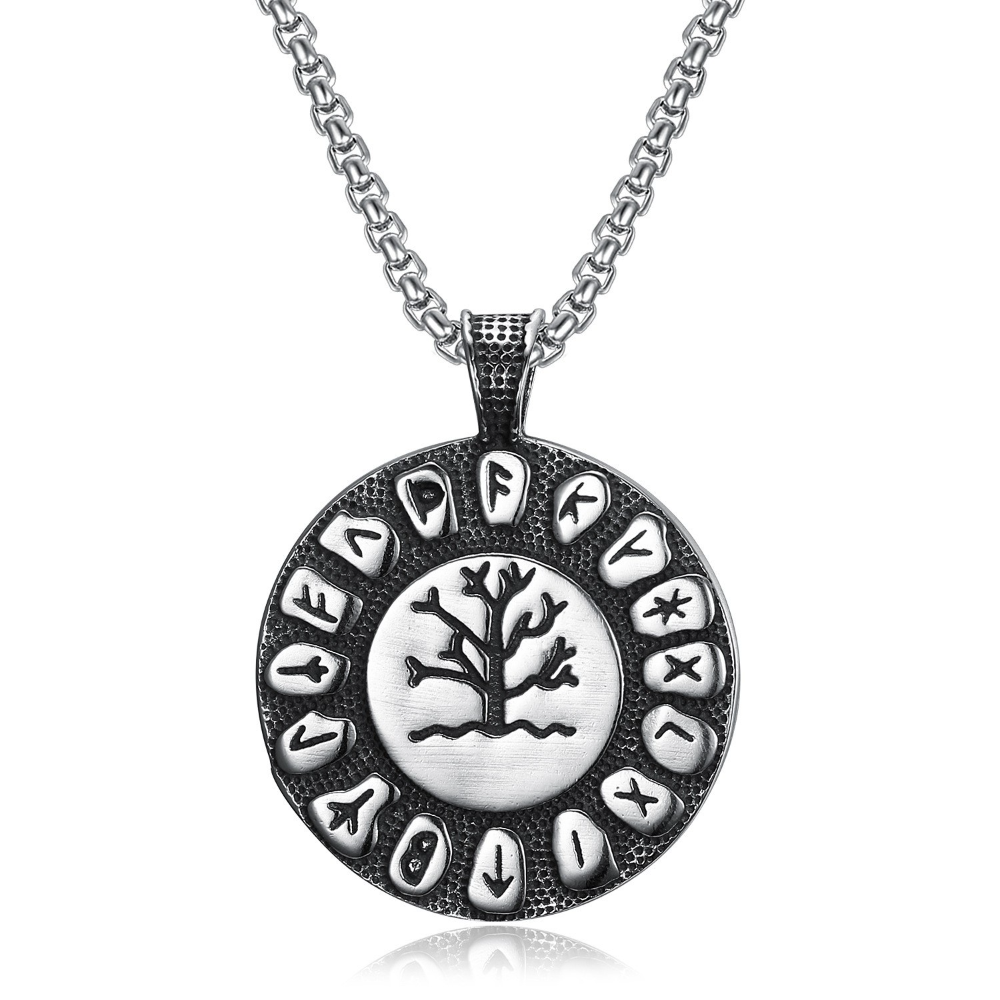 Collier viking Yggdrasil arbre de vie