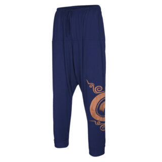 Déguisement viking pantalon en coton bleu