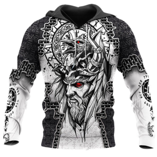Hoodie viking Regard de corbeau d'Odin