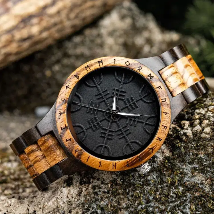 Montre en Bois Vegvisir Montre en Bois Vegvisir