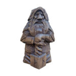Statuette Viking Thor en bois dieux nordiques
