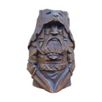 Statuette Viking Tyr en bois dieux nordiques