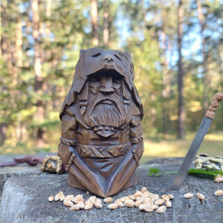 Statuette Viking en bois dieux nordiques Tyr