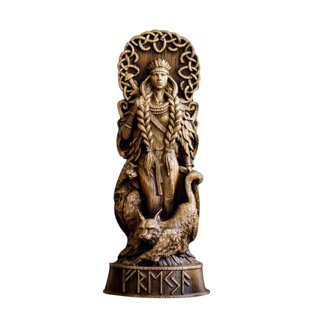 Statuette viking dieux en résine Freyja