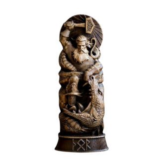 Statuette viking dieux en résine Thor