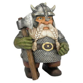 Statuette viking nain en résine