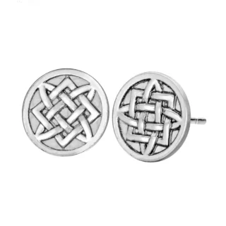 Boucles d'Oreilles Viking Gungnir Argentées