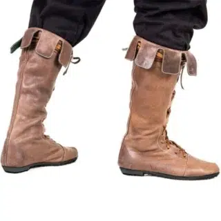 CHAUSSURE MÉDIÉVALE marron