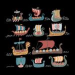 Drapeau Drakkar Enfant noir