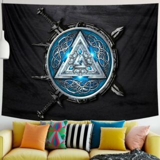 Drapeau Viking Bouclier
