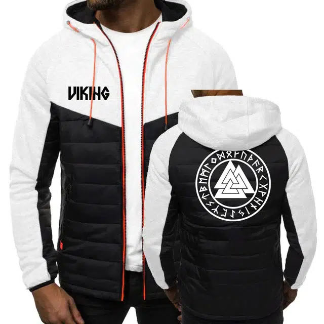 MANTEAU VALKNUT noir blanc MANTEAU VALKNUT noir blanc