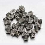 PERLE DE BARBE MJOLNIR SAC DE 23 PERLES argent antique