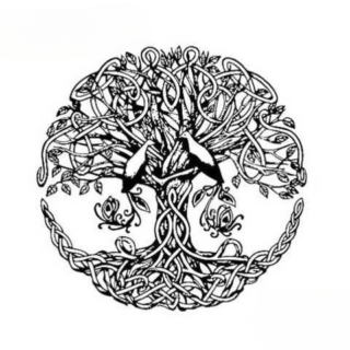 Stickers Arbre De Vie Noir et Blanc