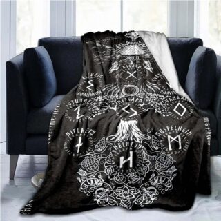 Plaid viking arbre de vie asgard